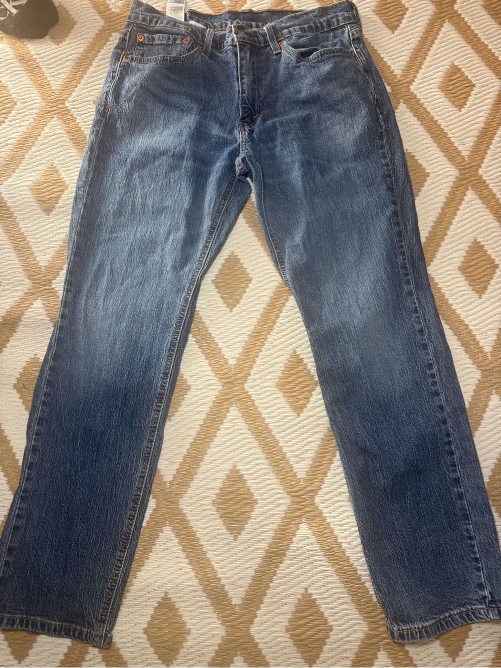 Levi's Men's Straight Jeans - Faded Blue Denim W 32 L 30